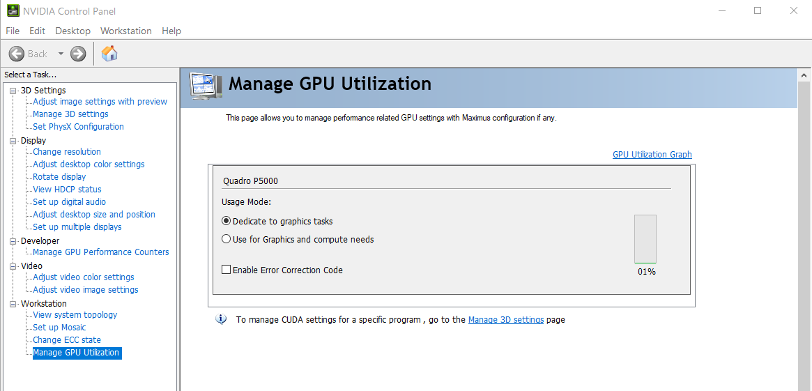 Gestione dell'utilizzo della GPU
