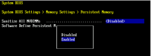 Sett Sanitize til Enabled
