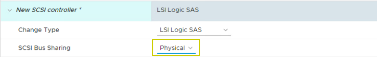 SCSI controller table