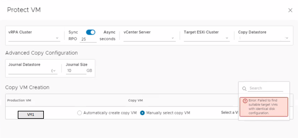 configurazione di macchine virtuali