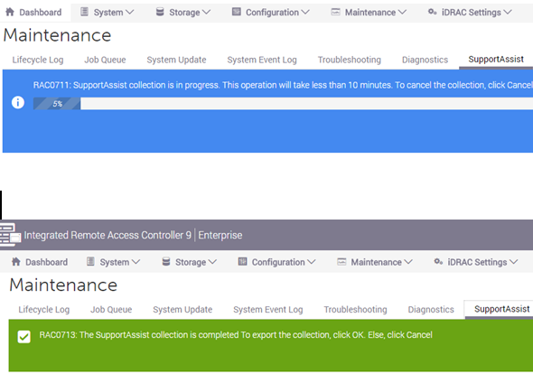 Statusbalk wordt uitgevoerd