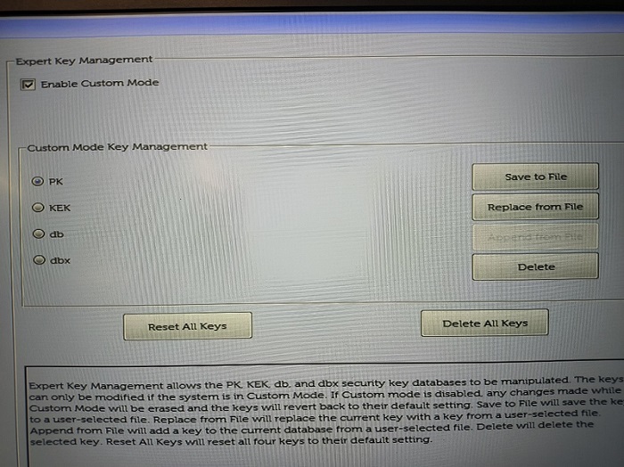 Dell command configure toolkit devuelve un error cuando se establece