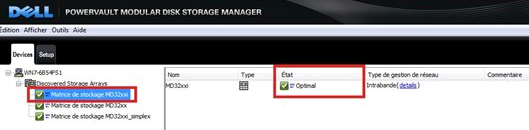 MDSM 裝置檢視顯示最佳狀態