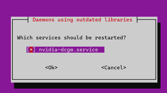 daemons using outdated libraries