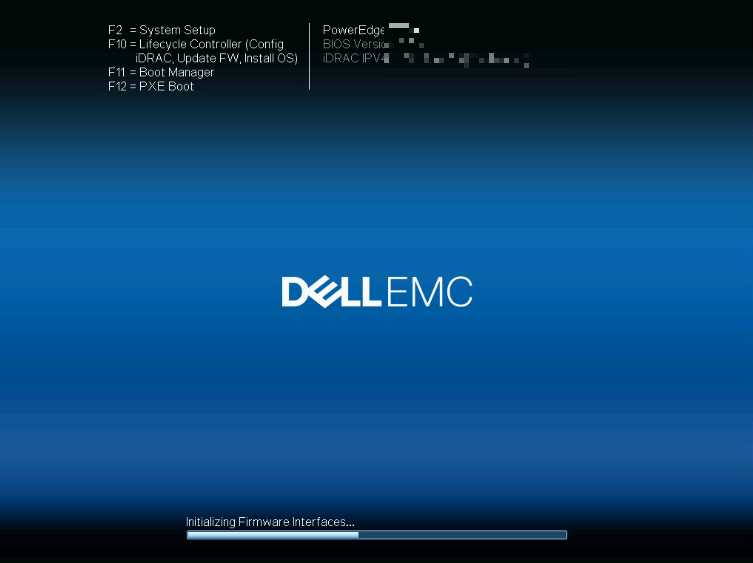 ブートメニュー画面