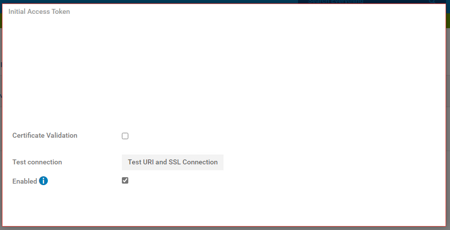 OIDC connector pop-out window