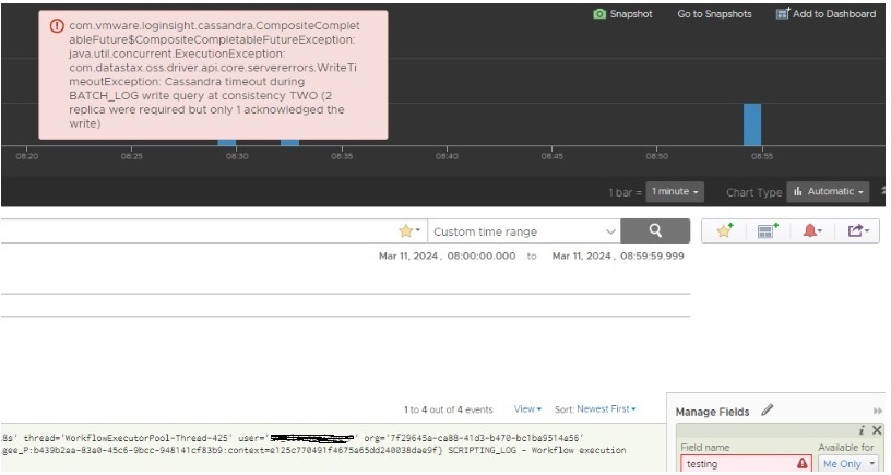 Časový limit vytvoření pole