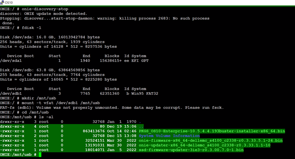 installation du firmware OS10