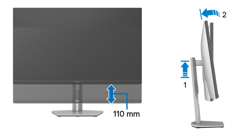 Ориентация монитора Dell S2721QSA