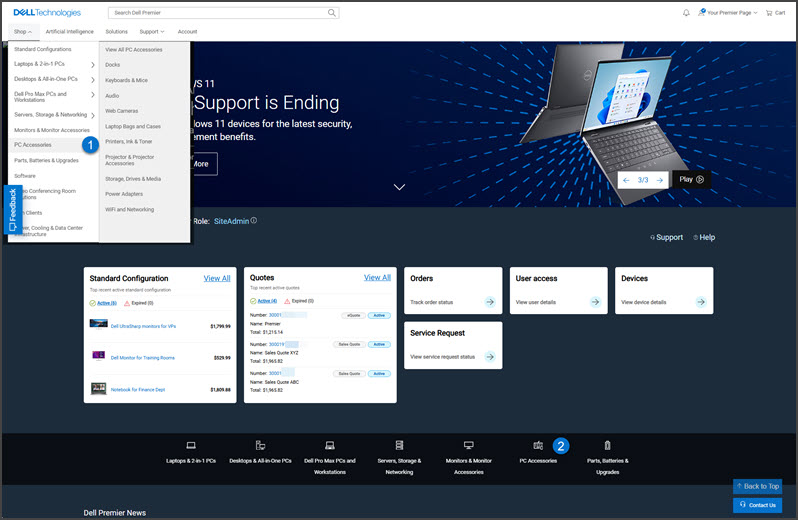 Accedi a software, elettronica e accessori