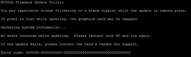Nvidia firmware utility
