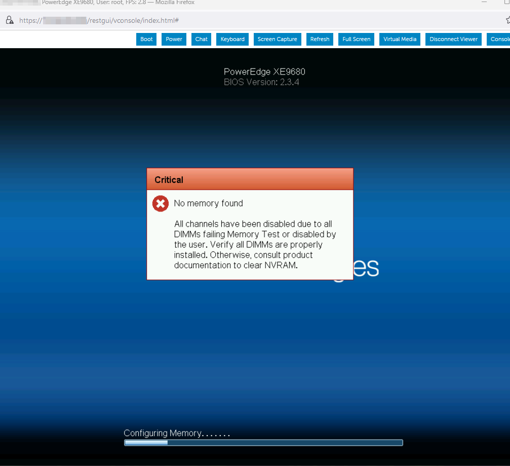 Erreur POST : aucune mémoire trouvée
