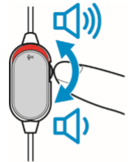 Alienware Gaming Headset AW310H Adjust the Volume