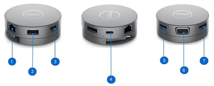 Dell Pro 7-in-1 USB-Cトラベル ハブDA310の使用方法とトラブル