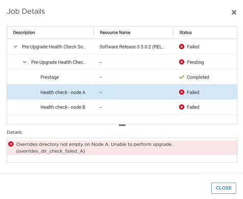 UI 中未空白的 PUHC 錯誤覆寫目錄螢幕截圖