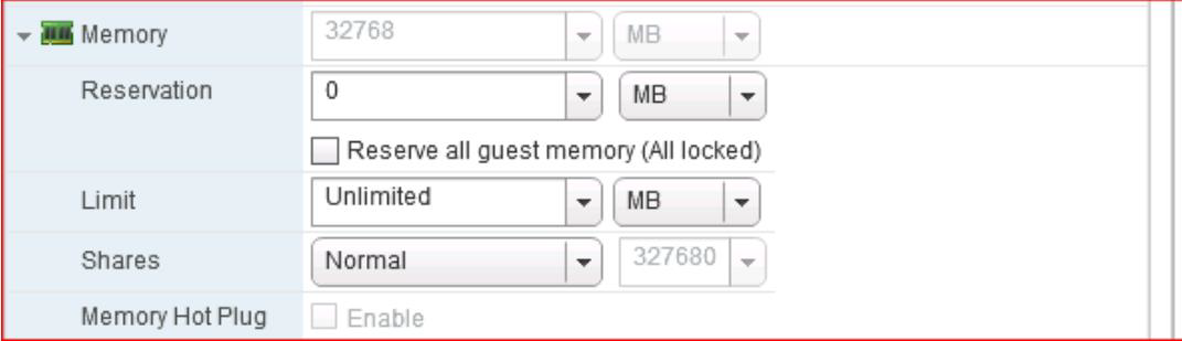 Memory options
