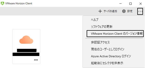 horizon client version
