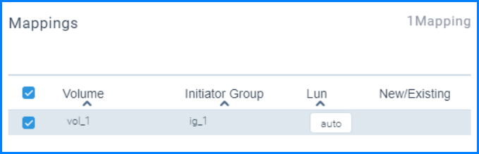 Options de mappage à l’aide de l’interface XMCLI 