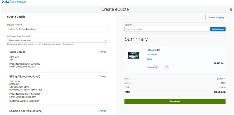 บันทึก eQuote