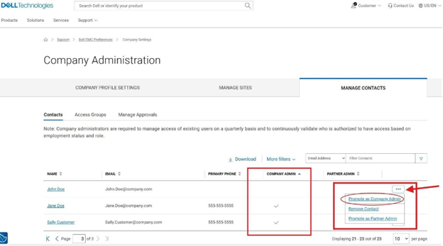 Promote as Company Admin