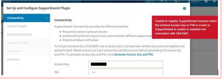 Error seen from the plugin