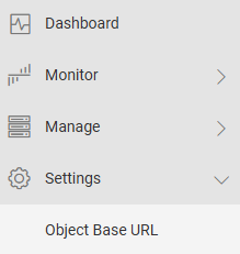 Instellingen > Objectbasis-URL