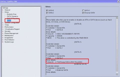BIOS opção 2