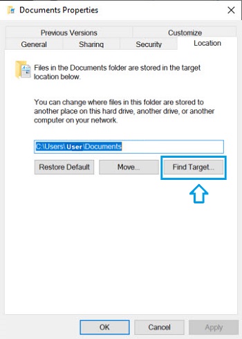 Atualize a pasta Documentos