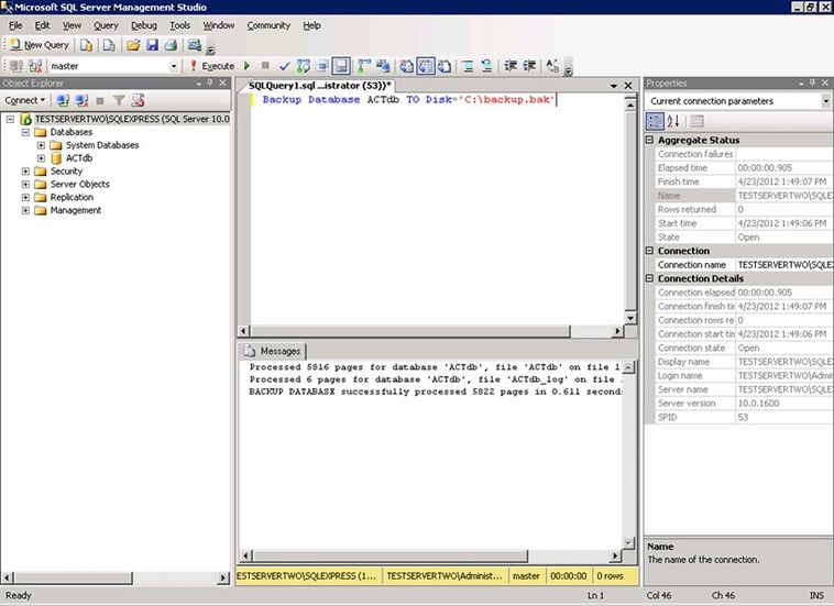 Respaldo de SQL
