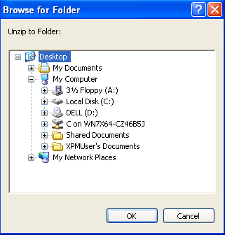 Select file location