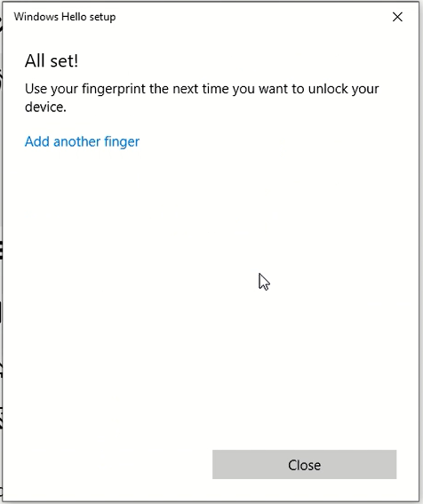 Windows Hello-konfiguration