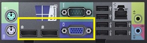 Puerto VGA integrado con protector de EMC