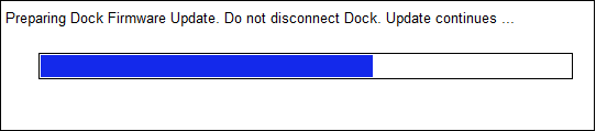 Mise à jour du firmware de la station d’accueil&nbsp;Dell en cours