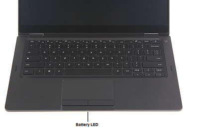 Chromebook 5300 2 v 1, kontrolka stavu baterie