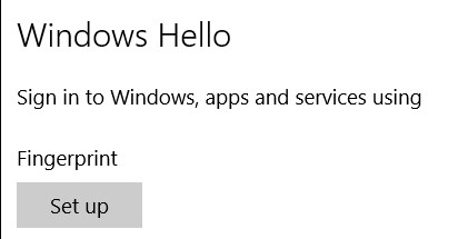 Fingerprint Reader in Windows 10 image 29