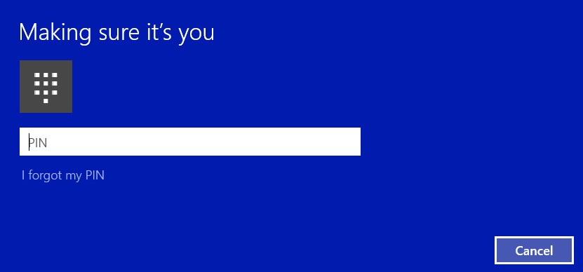 Čtečka otisků prstů v systému Windows 10, obrázek 31