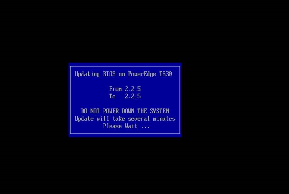 BIOS 更新進度