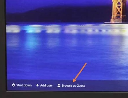 Option Naviguer en tant qu’invité dans Chrome OS