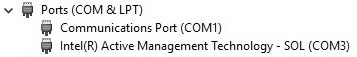 Intel Chipset Device Software Driver Ports (COM & LPT) after installation