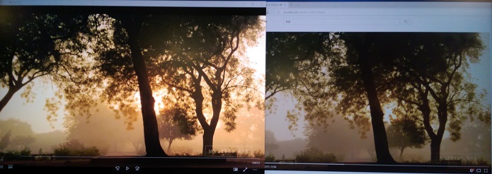 Locally Played HDR Content Versus Live Streaming the Same Content Over Broadband Example 3
