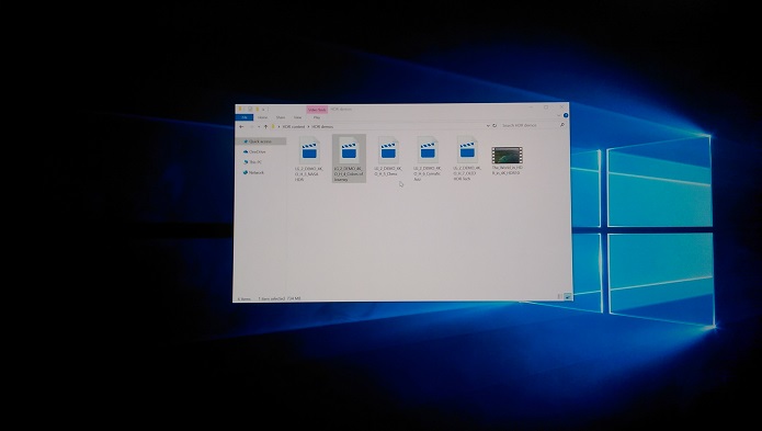 Windows 디스플레이 설정에서 HDR이 비활성화된 경우 정상적인 모습