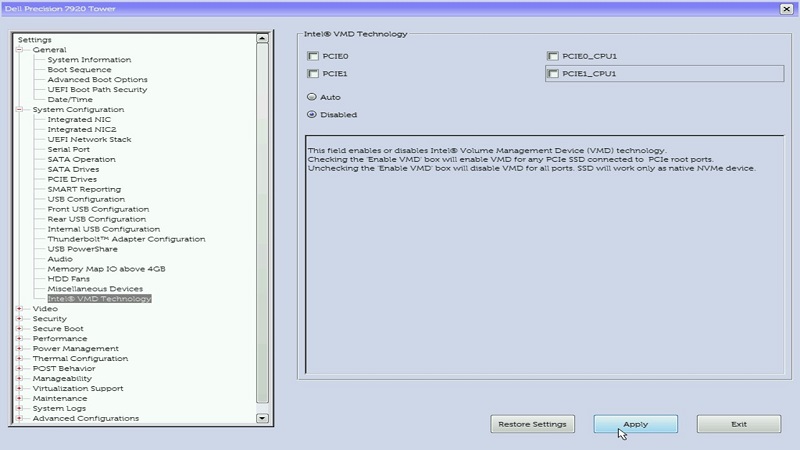 System Configuration