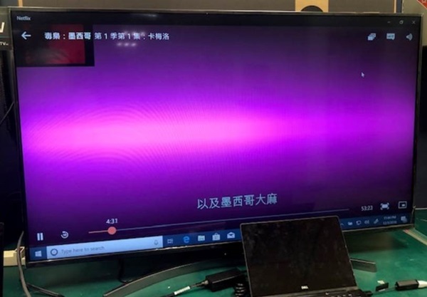 外接显示器可能显示图像乱码或不完整