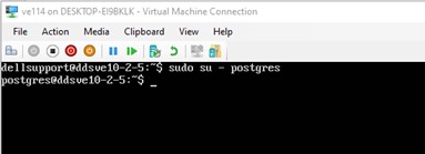 Saisissez sudo su - postgres