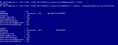 SecureErase Supported