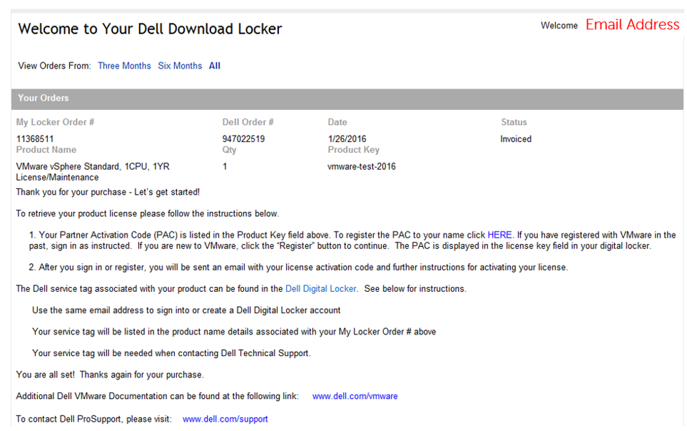 Экран Dell Download Locker