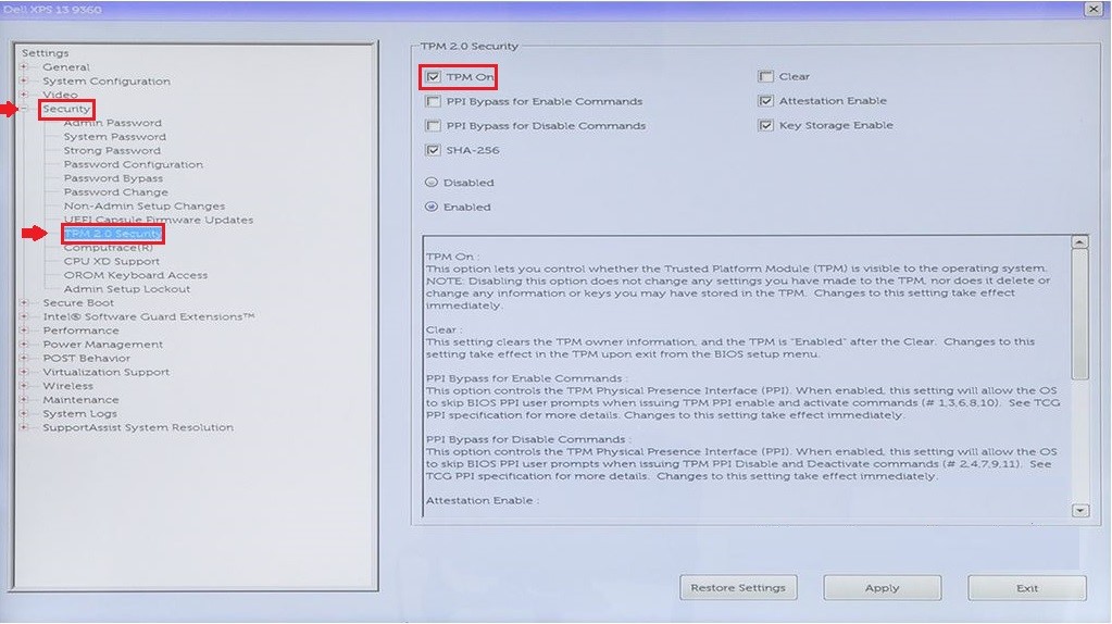 Pantalla de error del TPM de Ubuntu