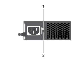 Cabled PSU LED and test button
