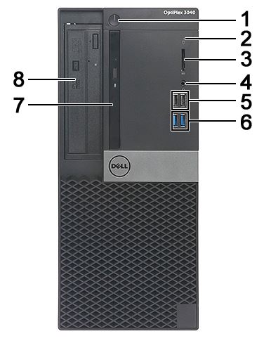 Guia visual do Dell OptiPlex 3040 | Dell Brasil