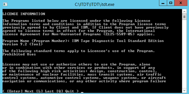 ITDT-SE License info